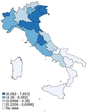 Confronto tra Piemonte e Pool PASSI Profilo sociodemografico Piemonte Pool PASSI 2010-2013 2010-2013 (IC al 95) (IC al 95) Età media Livello di istruzione nessuno/licenza elementare 7,9 44,8 7,5 8,4