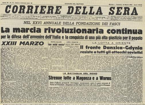 anniversario fondazione dei Fasci Milano: 23 marzo È l ultima manifestazione
