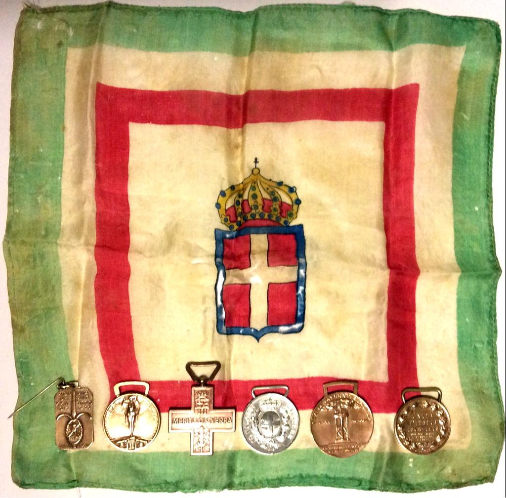 Il medagliere Le medaglie illustrate sono quelle che Oreste ha guadagnato sul campo, anche a costo della sua stessa vita.