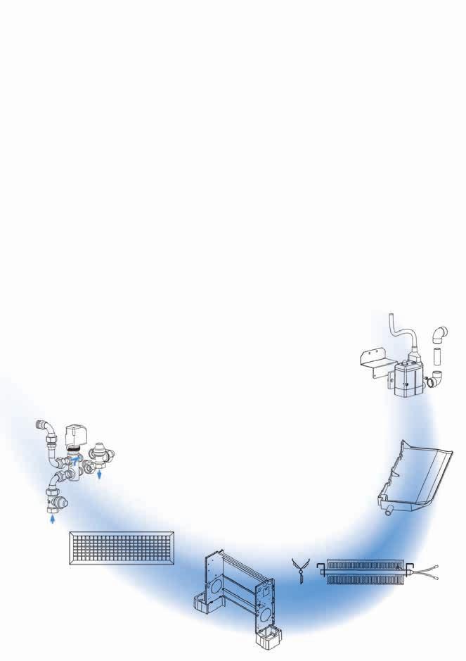 Accessori per Ventilconvettori Carisma Tutti i ventilconvettori Carisma Sabiana, sia con Motore Elettrico Asincrono sia con Motore Elettronico e Inverter, possono essere equipaggiati di un infinita