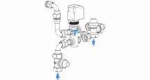 Accessori serie Carisma CRC/CRT/CRR/CRS/CCN VBP Valvola a 3 vie per batteria principale Valvola acqua a tre vie ON-OFF 230 V e kit di montaggio con