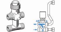 addizionale (solo per unità ad incasso) Valvola acqua a tre vie ON-OFF 230 V e kit di montaggio senza  Valvola con battuta piana.