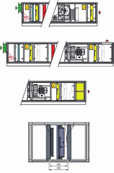 Modularità dimensionale L' elettrofiltro Crystall SABIANA segue la stessa modularità dimensionale dei filtri meccanici pertanto può utilizzare questi ultimi sia come pre-filtri (G1-4) che come