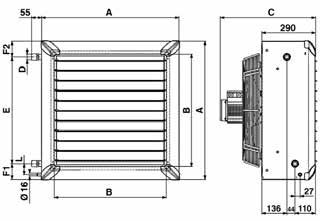 Dimensioni, Peso e Contenuto acqua MODELLO 46 F 23/24 46 F 43/44 68 F 63/64 68 F 93/94 A B C D E F1 F2 L 526 634 742 1010 390 498 606 874 500 500 525 650 1" 1" 1" 1 ¼ " 376 476 576 818 78 76 83 90 71