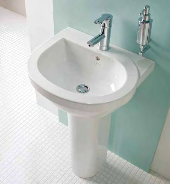 con semi colonna o sospeso) 55-60-70 cm basin with pedestal