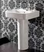 73 lavabo da 60 cm con semi colonna 60 cm basin with semi-pedestal lavabo da 60 cm con colonna 60 cm basin with pedestal DIMENSIONI larghezza 60 cm profondità 50 cm altezza 45,5 cm