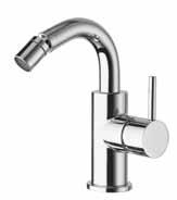 Wall-mounted single lever basin mixer. To be used with clic-clac waste.