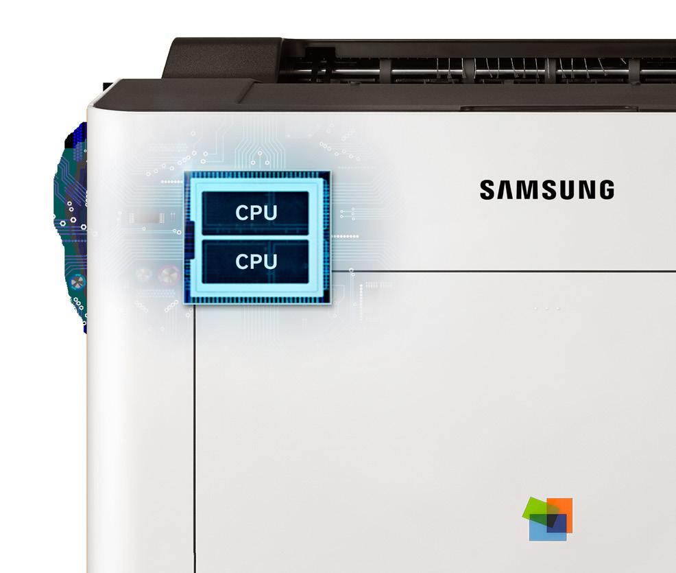 Doppia CPU Fino a 40 ppm Migliorate e rendete più nitida la qualità grafica grazie alla tecnologia ReCP Le sfocature non sono professionali.