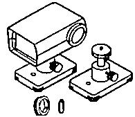 Adattatore per filtri per montaggio di filtri/lenti addizionali ø 49 mm (1,9") su lenti da proiezione ø 25-62 mm 96657 Set di anelli adattatori per