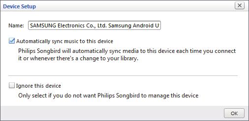 songbird 3 Scaricare l'ultima versione dell'applicazione Songbird. 4 Seguire le istruzioni su schermo per installare Philips Songbird sul proprio computer.