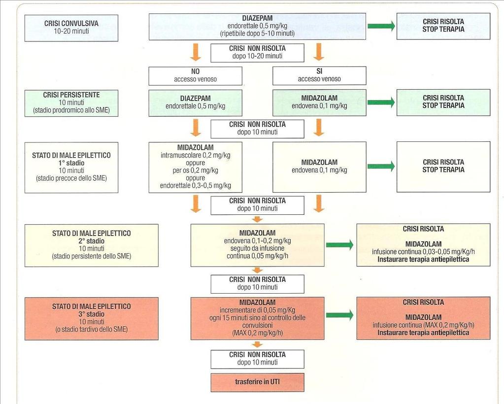 In conclusione, si propone una semplice linea guida per il trattamento delle crisi