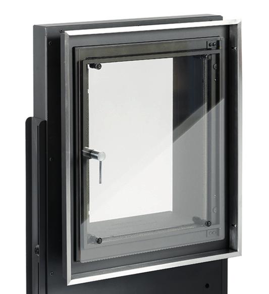 (versione DFC) o serranda aria ø 150 mm per azionamento manuale composto da: aria secondaria variabile (pulizia vetro)