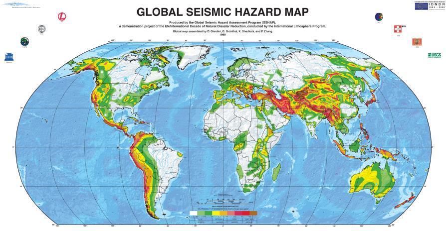Mappa sismica mondiale Source: