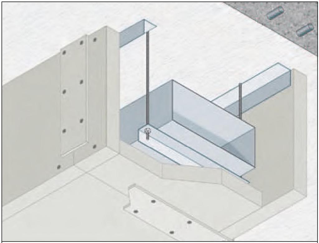 ALLOGGiAMENTO impianti - FUOCO ESTERNO ESPOSiZiONE Fornitura e posa in opera di protezione di condotte di ventilazione orizzontali, dimensione larghezza max 1000 mm, con resistenza al fuoco EI 120