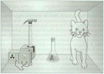 Atomo decaduto fiala rotta gatto avvelenato: ψ = ψ 1 Dopo un ora: come sarà l atomo? Come sarà la fiala? Come sarà il gatto?