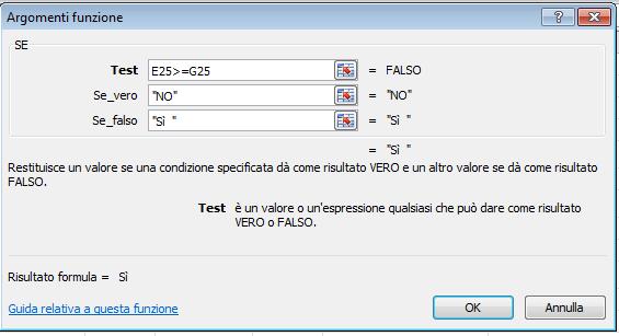 Il terzo termine è la risposta se falso. 7. Fare Clic su OK.