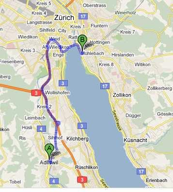 (Bellevue/Stadelhofen/Opernhaus) ODER: 8134 Adliswil und Umgebung Gut erreichbar mit S-Bahn 4 Sonnenbergstrasse 42,