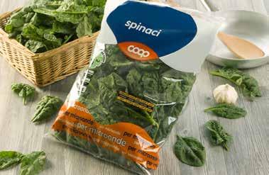 2,40 al kg SPINACI COOP 400 g invece di 1,60 a conf.