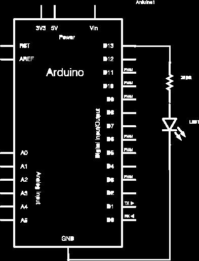 digital pin LED_BUILTIN as an output.