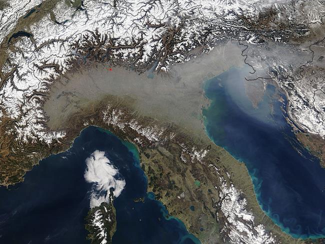 MODIS il 17 marzo 2005 (