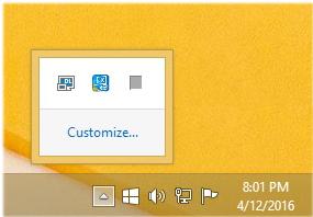 6. Configurazione Monitor in Windows Quando la Docking Station è collegata al computer, un icona appare nella barra di sistema.