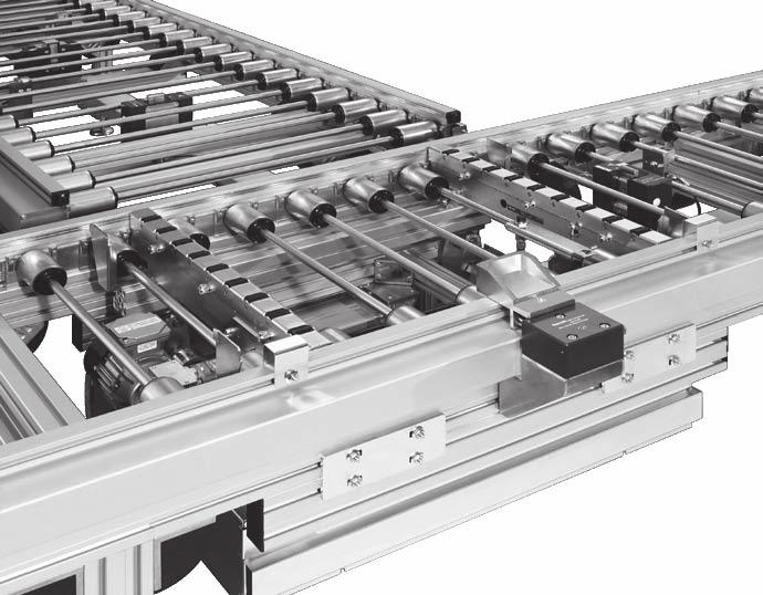 Bosch Rexroth AG TS.0 3 0 3 (00. Trasporto trasversale Struttura I trasportatori trasversali deviano i percorsi dei pallet verso le singole stazioni di lavorazione.