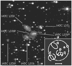 HCG 92 Il Quintetto di Stephan (HCG 92 = Arp in Pegaso) è forse il più famoso tra i gruppi compatti. Appare come un flebile chiarore già con un 20 cm e la rivelazione è emozionante.