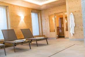 Nella sala relax potrete piacevolmente rilassarvi dopo il vostro ciclo di sauna sulle