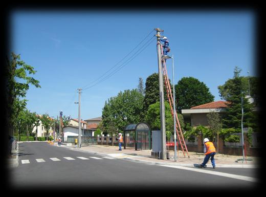 la struttura mettere in sicurezza parti di rete elettrica.