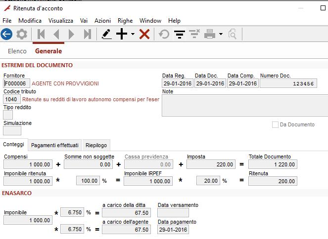 generale: 3) Registrazione del