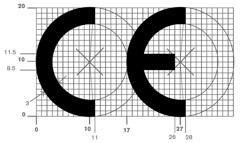 ALLEGATO VI (Soppresso) (1) MARCATURA CE La marcatura CE e' costituita dalle iniziali "CE" secondo il simbolo grafico che segue: In caso di riduzione o di ingrandimento della marcatura CE, devono