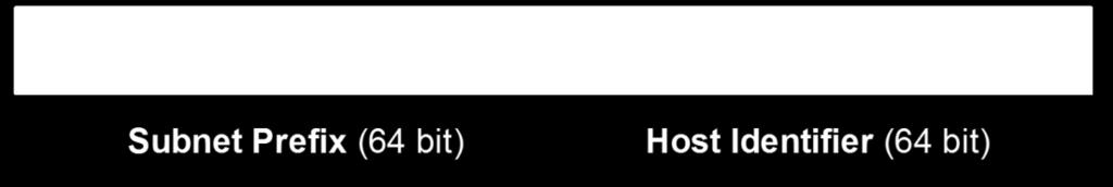 Subnet Prefix e Host Identifier Gli indirizzi IPv6 unicast si compongono di due parti: Il prefisso di rete (primi 64 bit) L interface ID (ultimi 64 bit) L'host puo' essere identificato: Manualmente.