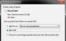 Trasferimento file - Download A seconda del browser e delle relative configurazioni sulla gestione dei download, possiamo