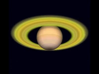 I Pianeti Si arriva poi a Saturno, con i suoi larghi anelli fatti di rocce ghiacciate.