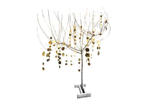 ALBERO TABLEAU SBIANCATO FIORIERA TABLEAU ALZATA CREMA 2 PIANI H. da terra cm. 2,55 H.