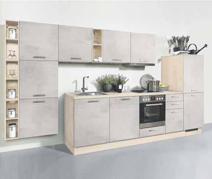 tutti gli elettrodomestici Zanker inox: forno da incasso classe energetica A, piano cotura in vetroceramica, frigo-congelatore classe