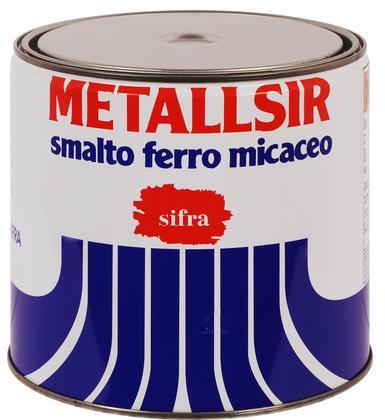 METALLSIR - SMALTO FERROMICACEO Si tratta di uno smalto decorativo a base di resine alchidiche e pigmenti a base di ossido di ferro micaceo, indicato per l'applicazione diretta su ferro.