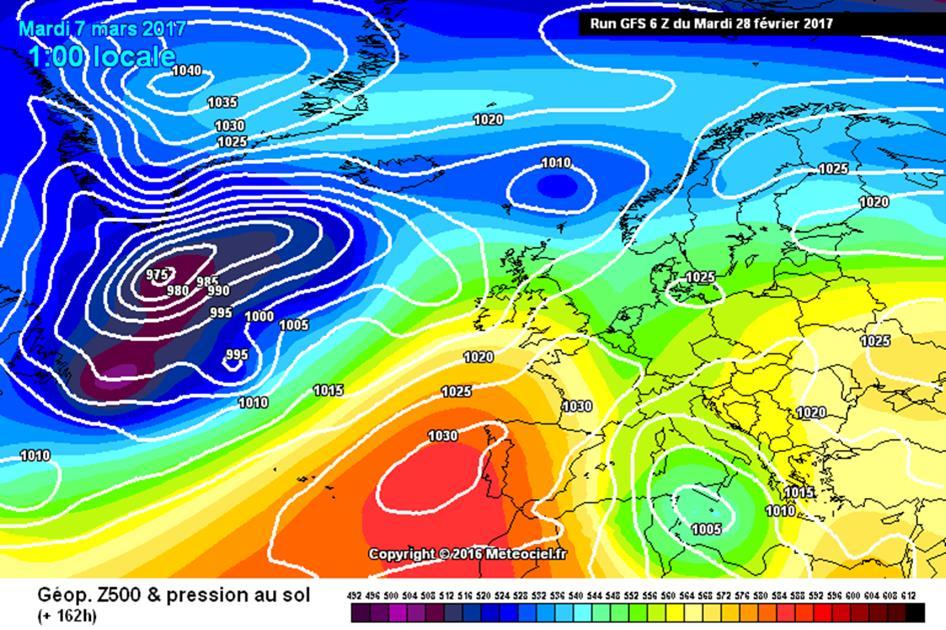 Anticiclone delle Azzorre - 3 quando si espande lungo i meridiani arrivando fino alle latitudini delle isole britanniche favorisce la discesa di aria fredda dal Mare del Nord verso il