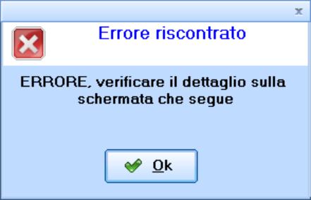 descrizione e correggere gli errori