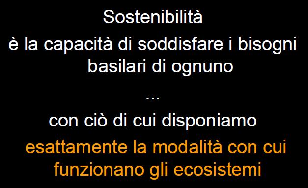 È SOSTENIBILE TUTTO CIÒ?