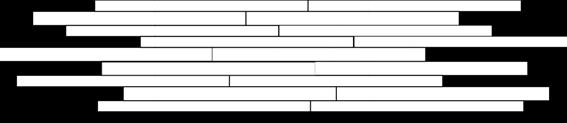 8 LATH SECTION MULTICOLOR POSA A CASSERO IRREGOLARE o A CORRERE I singoli elementi, anche di differenti lunghezze, sono posati per file parallele così che le giunzioni di testa cadano irregolarmente