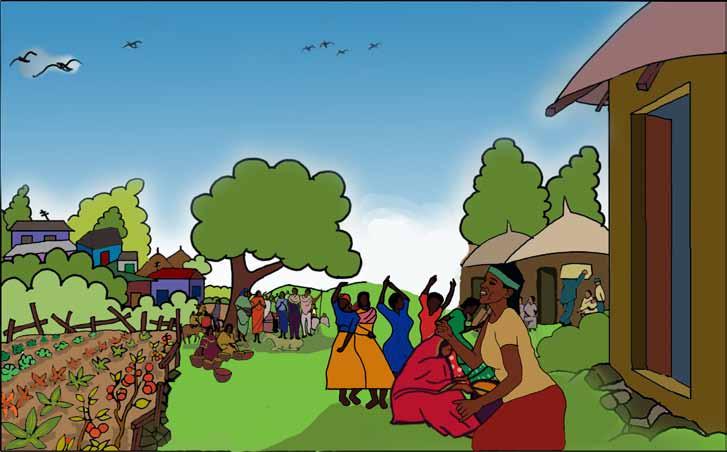A Mutonga si festeggia, i bambini e gli anziani celebrano la propria terra. Sarebbe bello se tutte le storie di land grabbing finissero così.