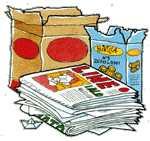 Carta e cartone SI Libri, giornali, riviste, scatolette per alimenti, scatole per scarpe, fogli per ufficio, quaderni, cartone, tovaglioli