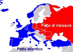Dopo la guerra l Europa fu divisa in due parti: l Europa orientale restò sotto il controllo dell URRS invece l Europa occidentale rimase