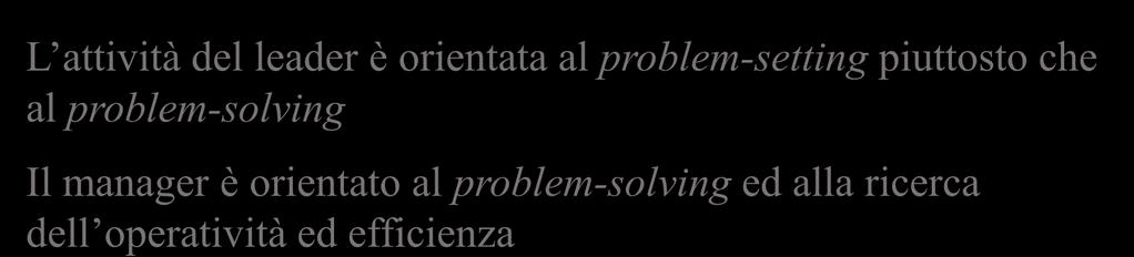 all efficacia I manager fanno le cose nel modo giusto.