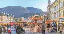Itinerario: 1 giorno: Bolzano (prima tappa); pranzo libero e visita ai Mercatini; cena e pernottamento nei dintorni di Bolzano.