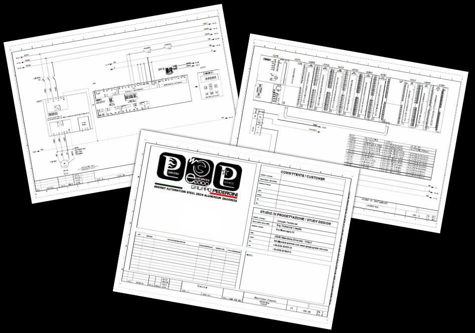 Progettazione Elettrica Negli anni il Gruppo Pedercini ha acquisito una significativa