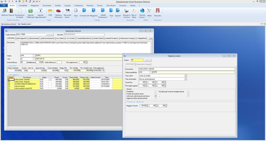 Listini di vendita Una soluzione alle problematiche dei listini prezzi e dei