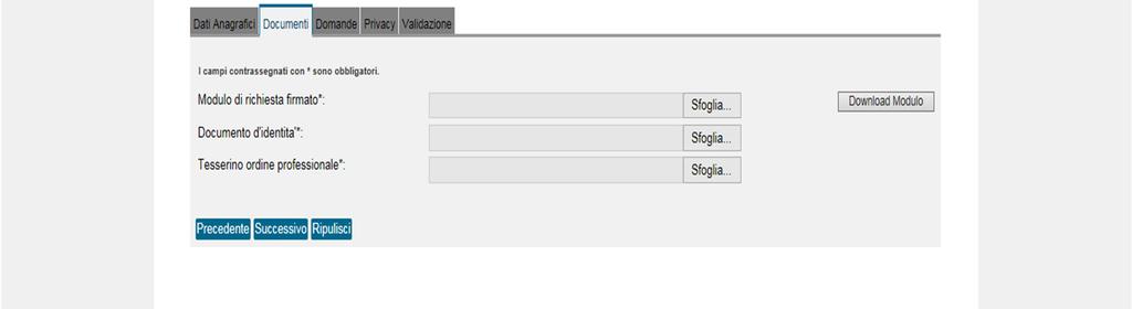 REGISTRAZIONE E ACCESSO AL PTT Acquisizione documenti Scaricare il