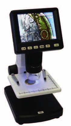 MICROSCOPIO DIGITALE LCD Microscopio di visione dotato di monitor da 3,5, risoluzione 0,3M, lenti professionali e sensore da 5 Mpixel per ingrandimenti fino a 250x che, con lo zoom digitale 4x,